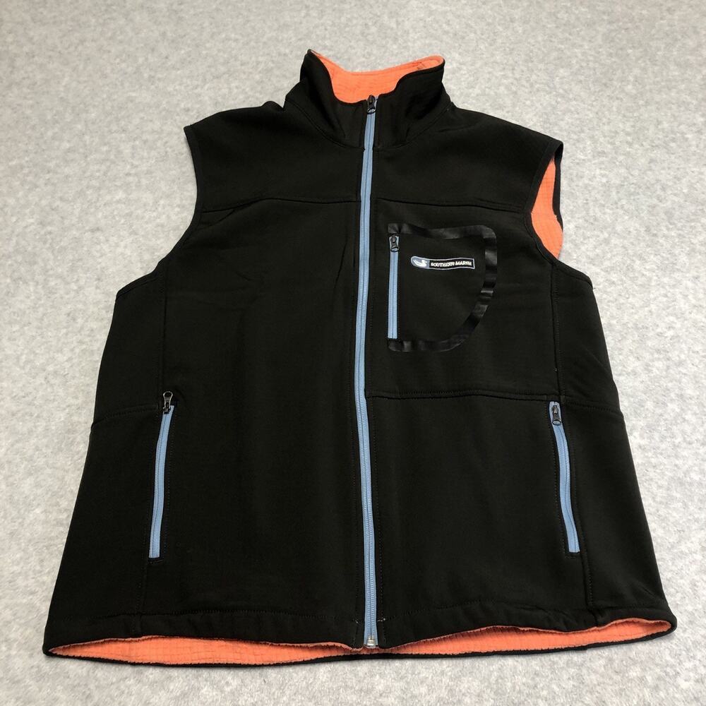 Southern Marsh Men's Medium Dark Brown Fleece Fieldtec Zip Pocket Vest